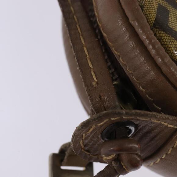 FENDI Zucchino Canvas Shoulder Bag Beige - Picture 9 of 11